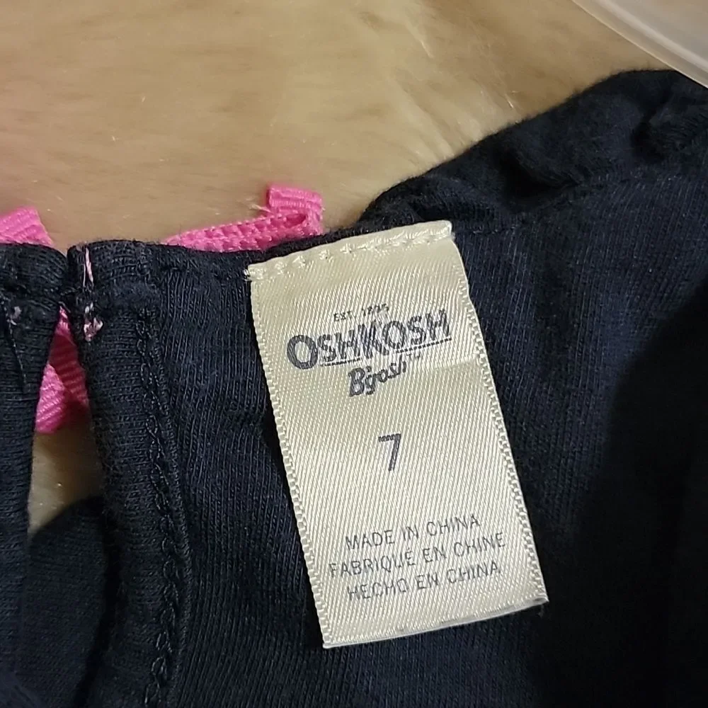 OSHKOSH B'GOSH OKBG NAVY BLUE SLEEVELESS DRESS, SIZE 7